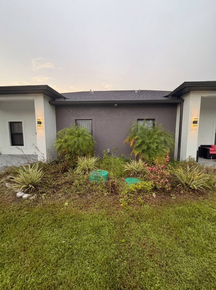 Landscaping — before
